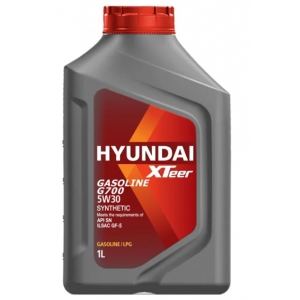 1011135 Масло моторное синтетическое HYUNDAI  XTeer Gasoline G700 5w-30 SN (1л)	